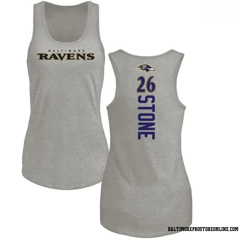 Tyler Linderbaum Baltimore Ravens Youth Purple Distressed Name