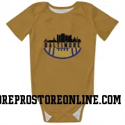 Gold Baltimore Ravens  Tylan Wallace  Newborn & Infant Bodysuit