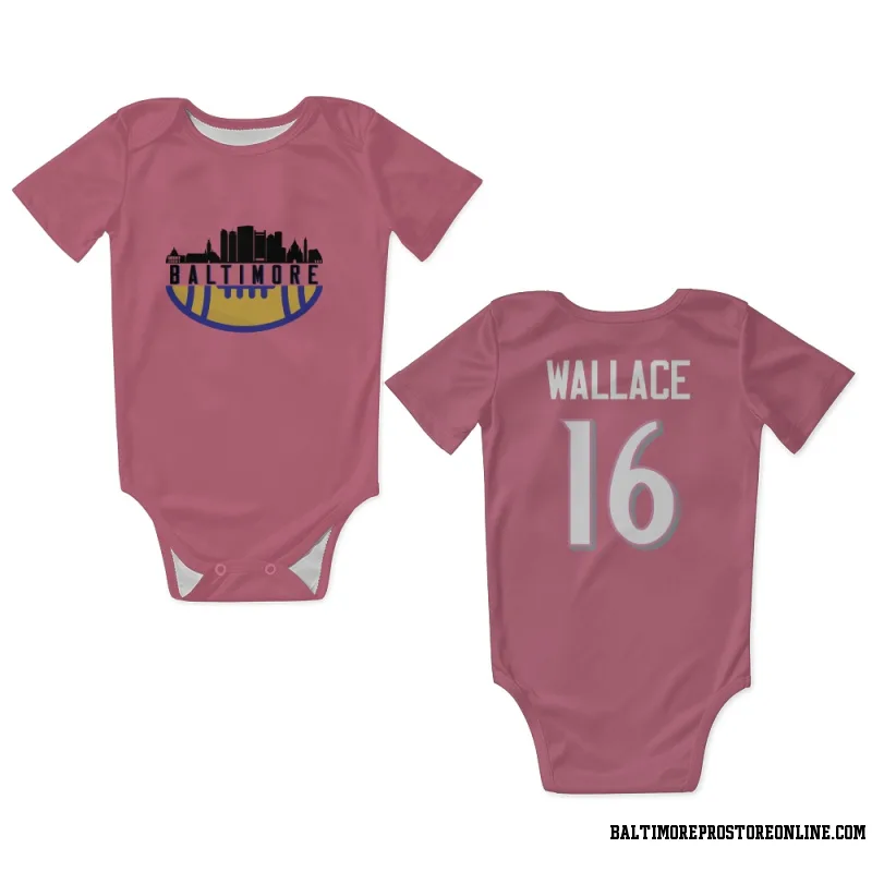 Pink Baltimore Ravens  Tylan Wallace  Newborn & Infant Bodysuit